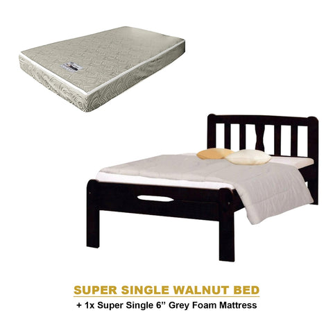 Image of Potty Pull-Out Bed Single/Super Single Solid Rubberwood BedFrame w/ Mattress Option