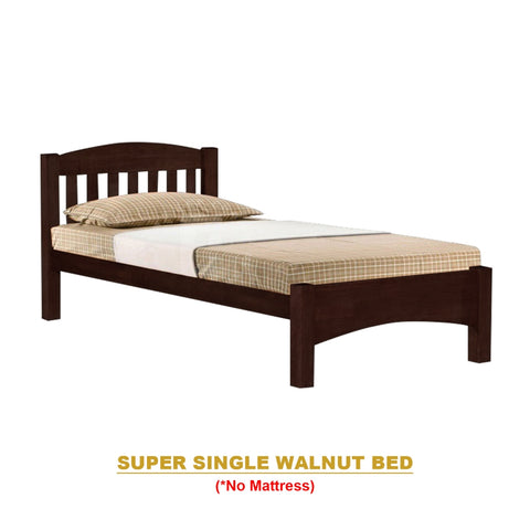 Image of Zelan Pull-Out Bed Single, Super Single Solid Rubberwood Bed Frame w/ Mattress Option