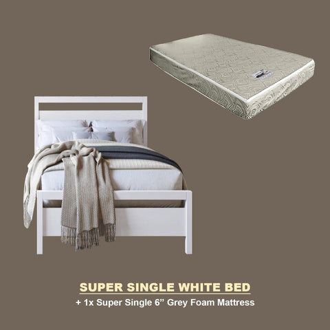 Image of Vinna Pull-Out Bed Single/Super Single Solid Rubberwood Bed Frame w/ Mattress Option