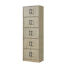 Angel 5 Layer 10-Door Modern Filing Cabinet In Natural Colour