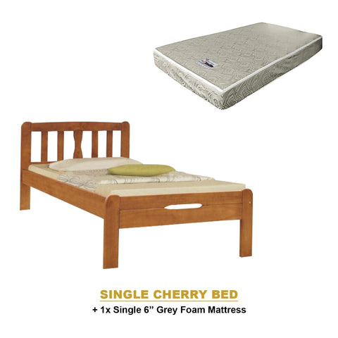 Image of Potty Pull-Out Bed Single/Super Single Solid Rubberwood BedFrame w/ Mattress Option