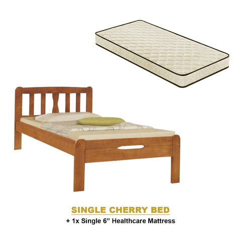 Image of Potty Pull-Out Bed Single/Super Single Solid Rubberwood BedFrame w/ Mattress Option