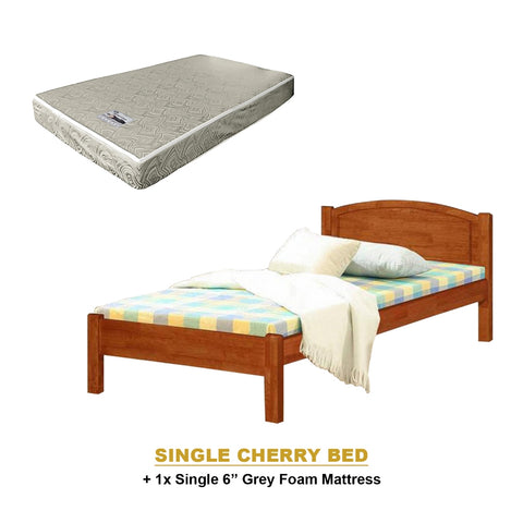 Image of Yanny Pull-Out Bed Single, Super Single Solid Rubberwood Bed Frame w/ Mattress Option