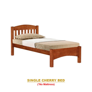 Zelan Pull-Out Bed Single, Super Single Solid Rubberwood Bed Frame w/ Mattress Option