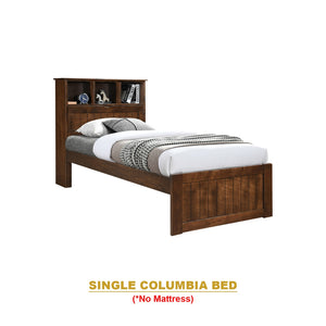 Maria Pull-Out Bed Single, Super Single Solid Rubberwood Bed Frame w/ Mattress Option