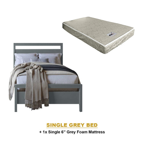 Image of Vinna Pull-Out Bed Single/Super Single Solid Rubberwood Bed Frame w/ Mattress Option