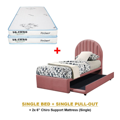 Image of Eilert Single./Super Single Pull-Out Bed Frame w/ PetFriendly & Mattress Option
