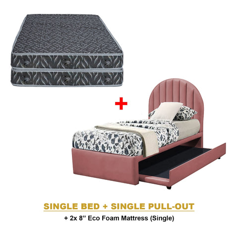 Image of Eilert Single./Super Single Pull-Out Bed Frame w/ PetFriendly & Mattress Option