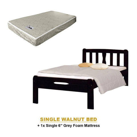 Image of Potty Pull-Out Bed Single/Super Single Solid Rubberwood BedFrame w/ Mattress Option