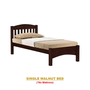 Zelan Pull-Out Bed Single, Super Single Solid Rubberwood Bed Frame w/ Mattress Option