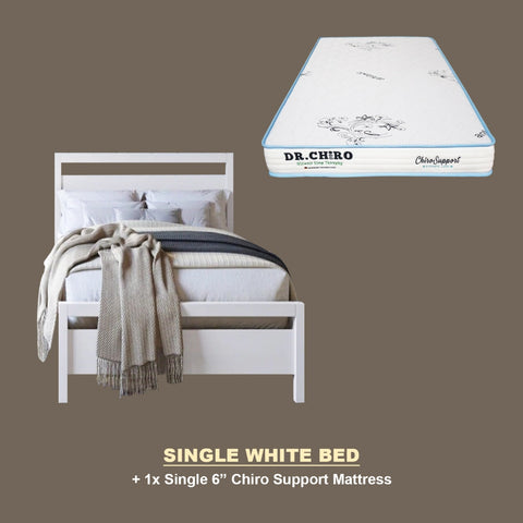 Image of Vinna Pull-Out Bed Single/Super Single Solid Rubberwood Bed Frame w/ Mattress Option