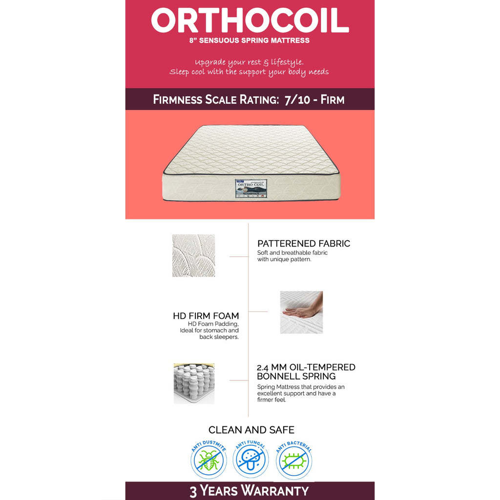 Fisla Solid Rubberwood Bed Frame Flat Plywood Base with Pull-out Bed in Single Mahogany Color w/ Mattress Option