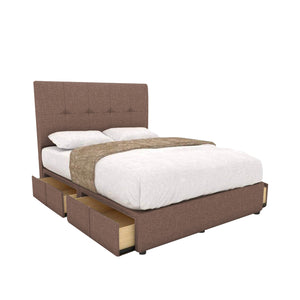 Clara Drawer Bedframe Storage Bed All Sizes - Pet-Friendly Option / Mattress Option