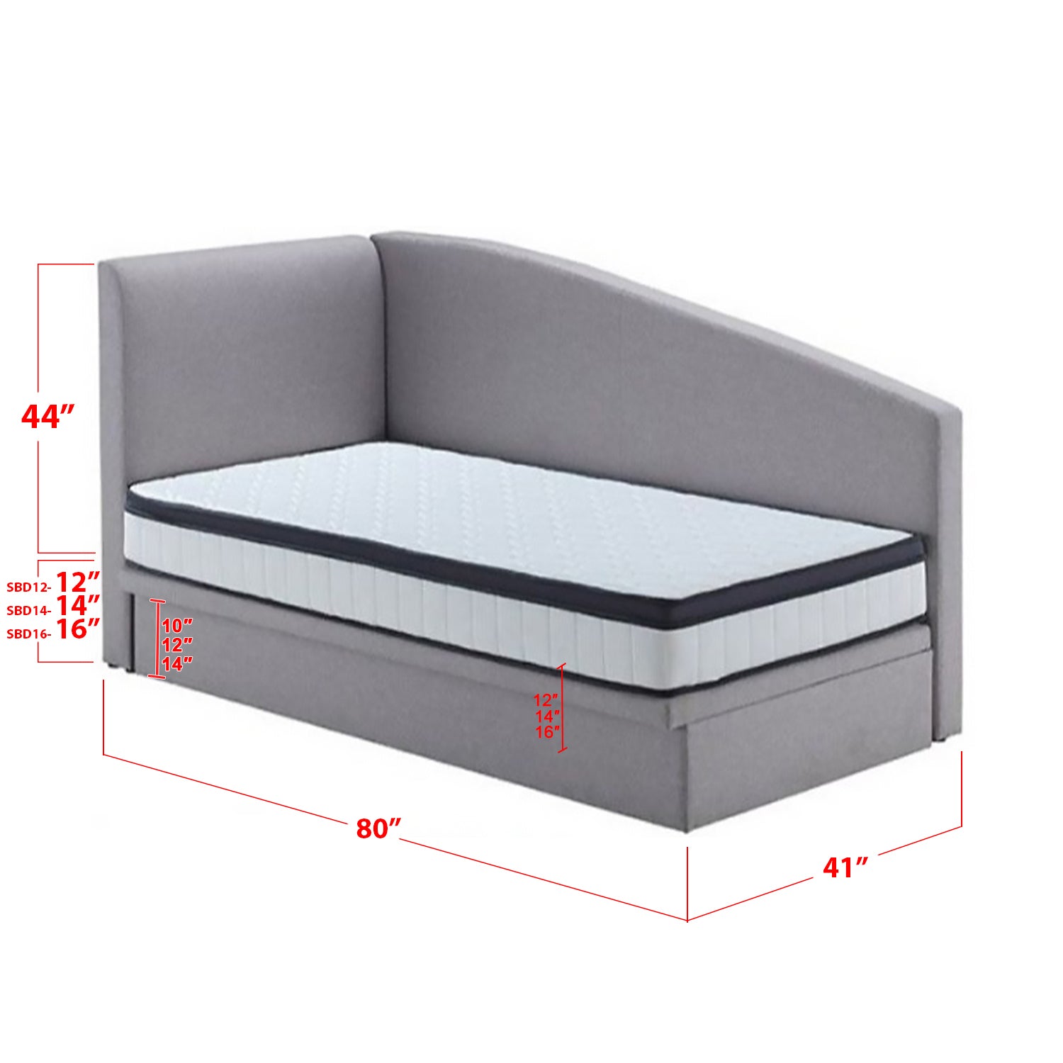 Douuan Fabric Storage Bed Frame In Single and Super Single Size