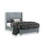 OrthoCoil Elsa Divan Bedframe Pet-Friendly Fabric With Mattress Add-On Options - All Sizes Available