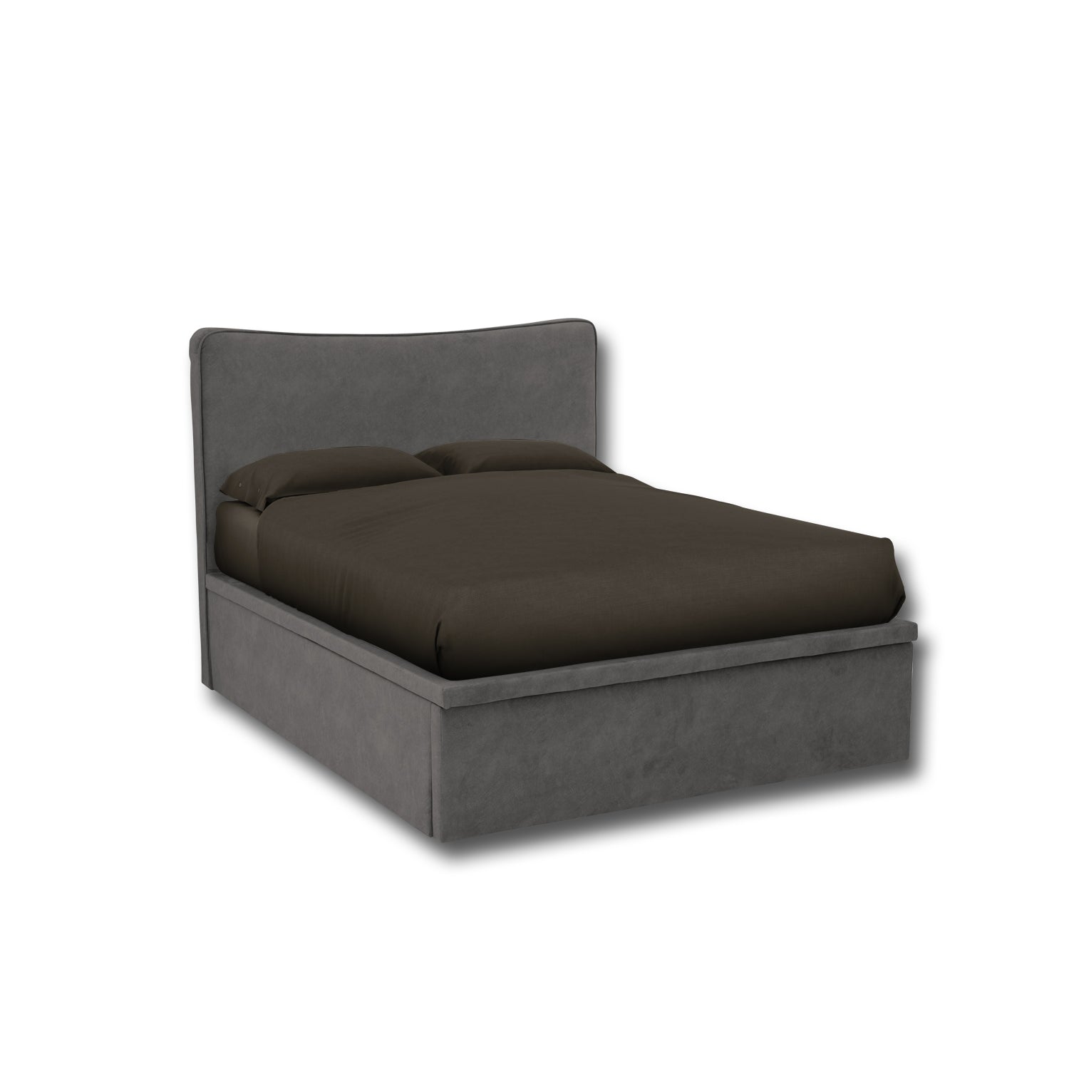 OrthoCoil Finrar 12" SBD Storage Bed Frame Fabric/Faux Leather in 3 Colours - With Mattress Option