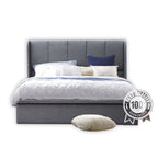 OrthoCoil Vannes Storage Bed Frame Pet Friendly Fabric/Faux Leather - With Mattress Option