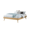 Maro Solid Rubberwood Platform Bed Frame with Mattress Option - All Sizes Available