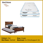 Juliet Single Pull-Out Bedframe Solid Wood Slatted Base  - w/ Mattress Option