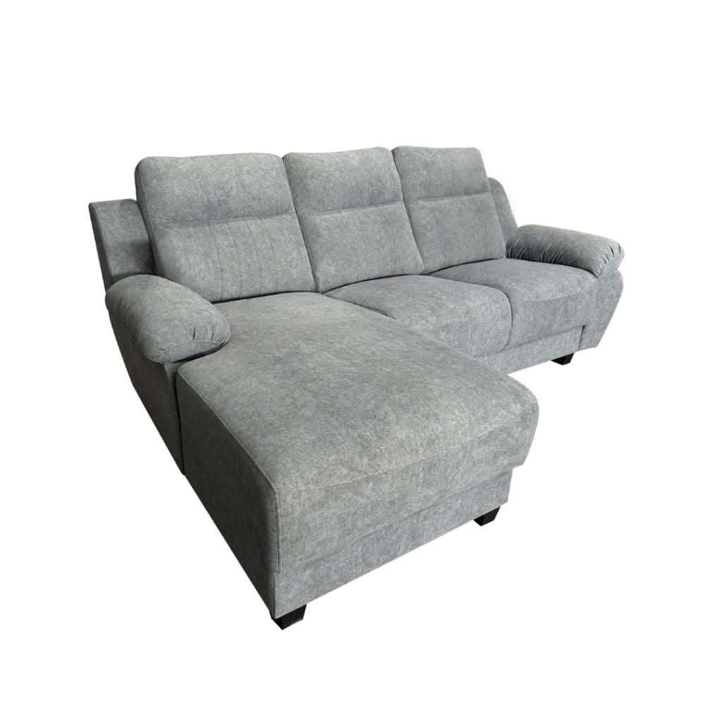 Charles 3-Seater L-Shaped Lounge Sofa with Storage & Cup-Holder - PetFriendly Option