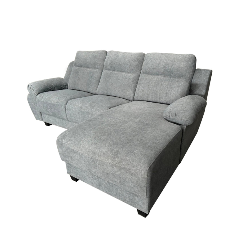 Charles 3-Seater L-Shaped Lounge Sofa with Storage & Cup-Holder - PetFriendly Option