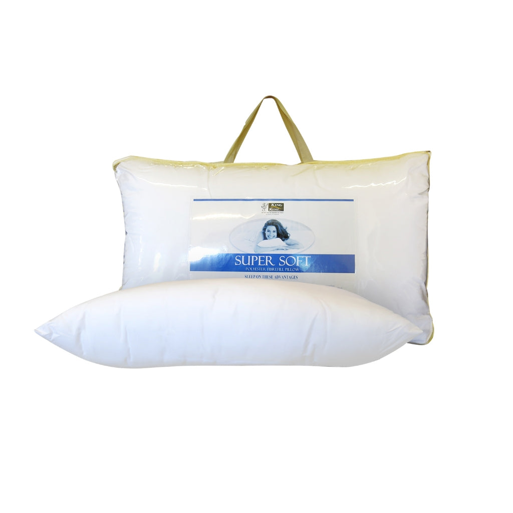 King Koil Hotel Grade Pillow Collection - Super Soft Pillow , 100% Combed Cotton Cover.
