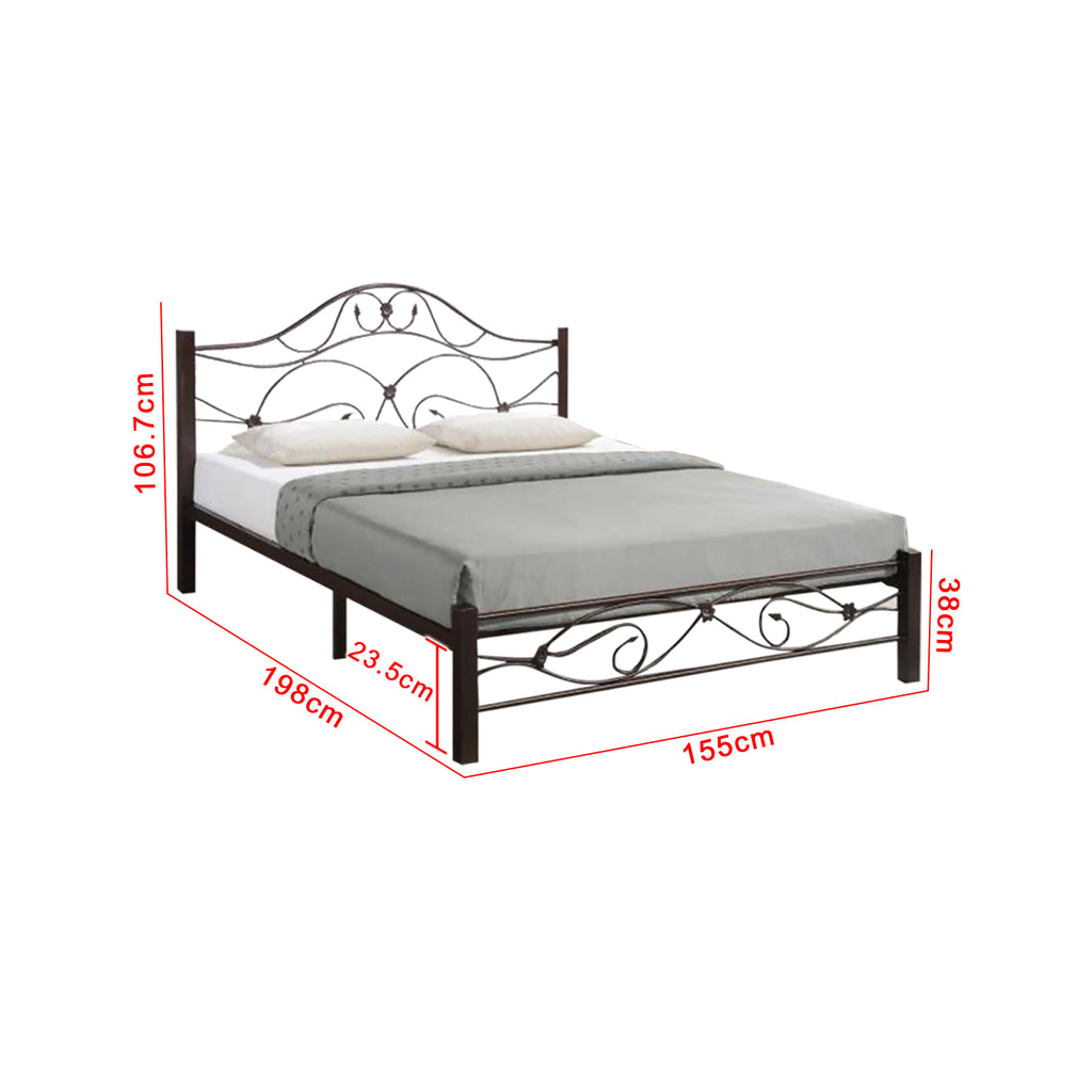 Julie Series 20 Queen Metal Bed Frame Collection w/ Optional Mattress Add On