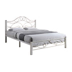 Julie Series 21 Queen Metal Bed Frame Collection w/ Optional Mattress Add On
