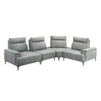 Carrey Series Pushback Corner Sofa Zigzag Spring in 47 Colour - w/ PetFriendly Fabric
