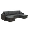 Marjie Series 4 Sleeper Sectional Reversible Sofa w/ Storage Upholstered w/ Pet-Friendly Option