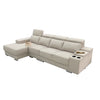 Lanny 3/4-Seater L-Shaped Sofa with Stool & Coffee Table w/ Pet-Friendly Option