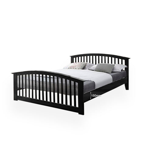 Image of Troyer Solid Wooden Bed Frame with Mattress Options