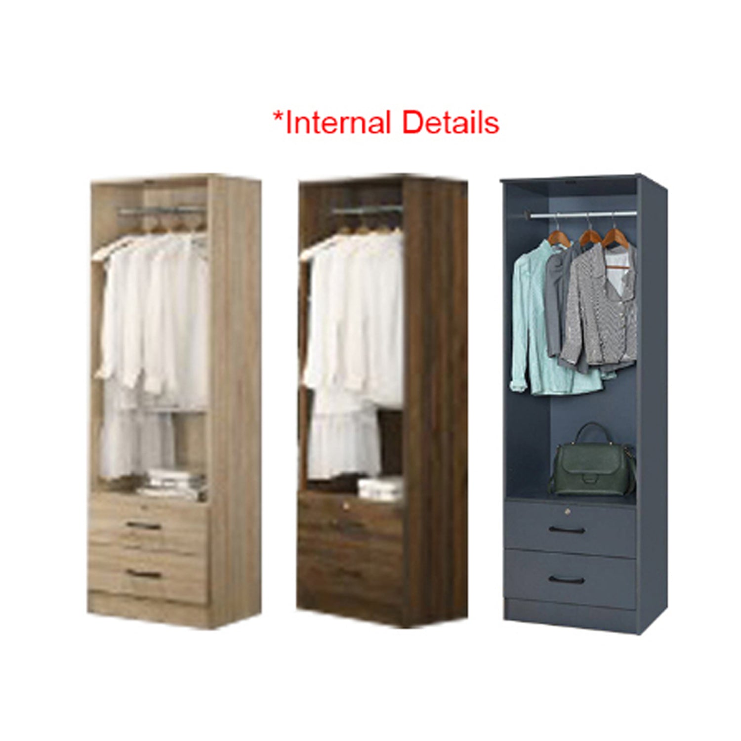 FREYA Series 2-Door Columbia Wardrobe