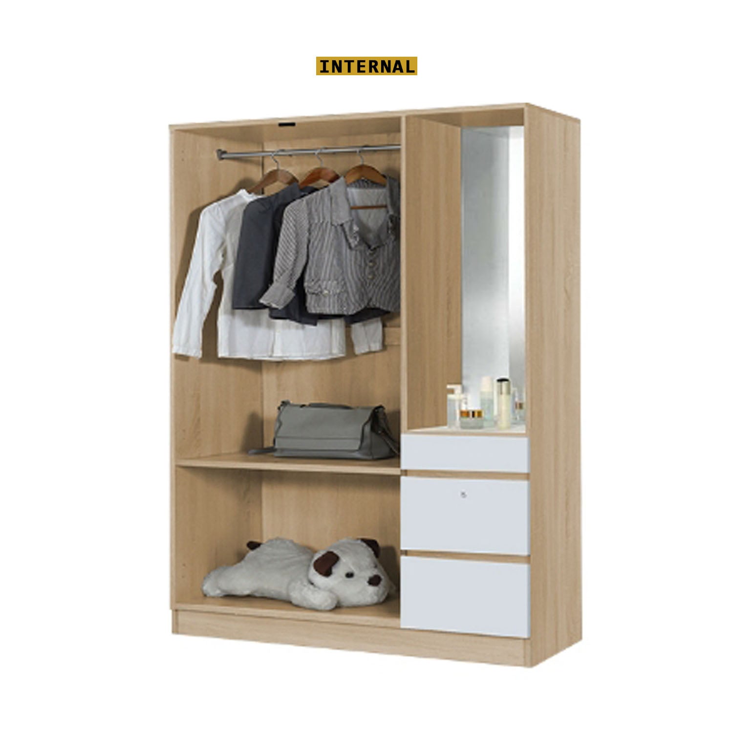 Toluca Bedroom Set Series 4 Includes Wardrobe/Bed Frame/Mattress In Single And Super Single Size.Free Installation