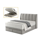 Lewyn Storage Bed Frame with Drawers - PetFriendly Scratch Resistant Option
