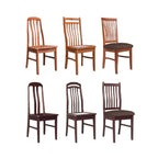 Aisha Dining Chair Collection Solid Wood with Marble or Cushioned Seat in Walnut/Cherry