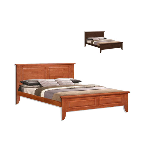 Image of Rhina Solid Rubberwood Bed Frame w/ Underbed Space - All Size With Mattress Option