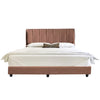 Ziana Queen Size Woven Fabric Divan Bed Frame with Mattress Package