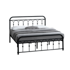 Rosie Queen Size Metal Bed Frame in White, Black, Rose Gold - W/ Mattress Option