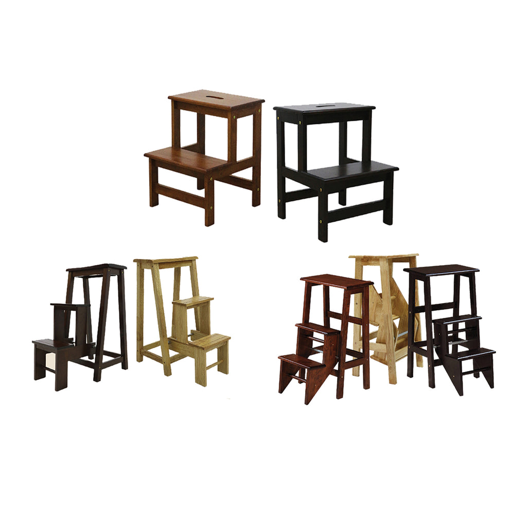 Sala Modern Solid Wood Step Chair N-Step Chair / Foldable Step Stool in 3 Models