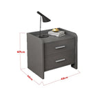 Barn Series Bedside Table In Gray (Fully Assembled)