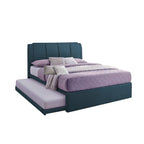 Berto Queen Size Pull-Out Bedframe PetFriendly Fabric Option