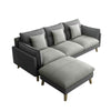 Faxon 3-Seater Sofa with Stool in 47 Colour - w/ PetFriendly Scratchproof Option