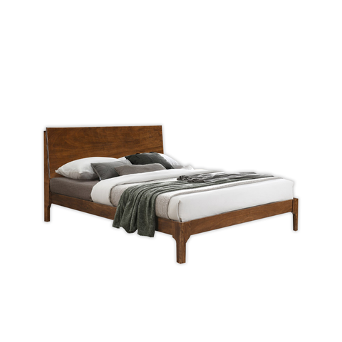 Image of Tadeo Queen/King Solid Rubberwood Bed Frame w/ Underbed Space - With Mattress Option