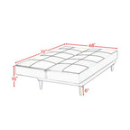 Jihan 3 Seater Faux Leather Sofa Bed In Grey