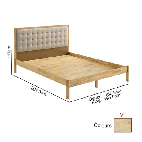 Image of Gianna Series V Wooden Bed Frame Queen and King Size