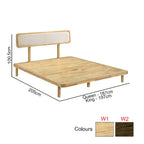 Gianna Series W Wooden Bed Frame Queen and King Size