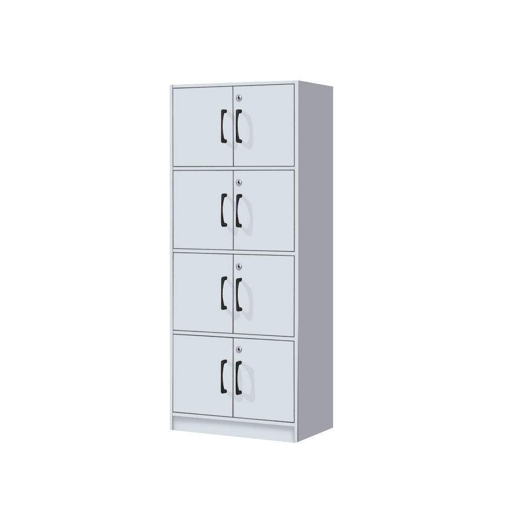 Erzan Series Single and Double Door Cabinet Bookshelf Storage w/lock in 6 Colours
