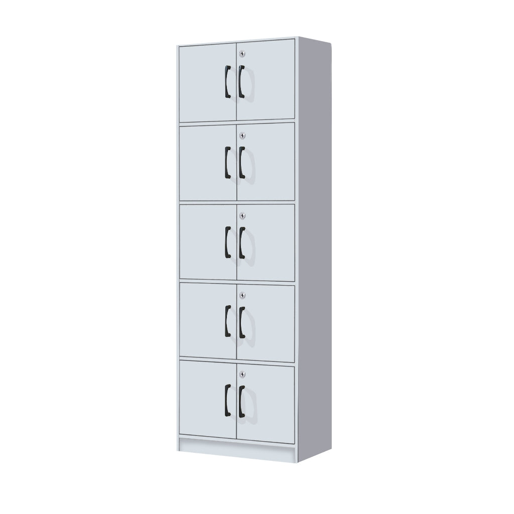 Erzan Series Single and Double Door Cabinet Bookshelf Storage w/lock in 6 Colours
