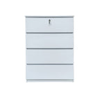 Ganon Series 2 Premium Chest of 3/4 Drawers Collection Full Laminated Back Panel in 6 Colours